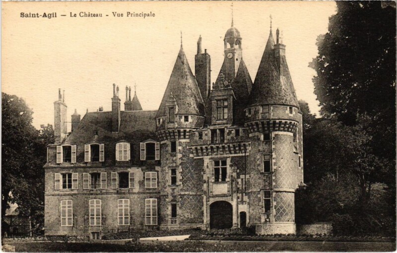 Carte postale ancienne Saint-Agil Le Chateau, Vue Principale France
