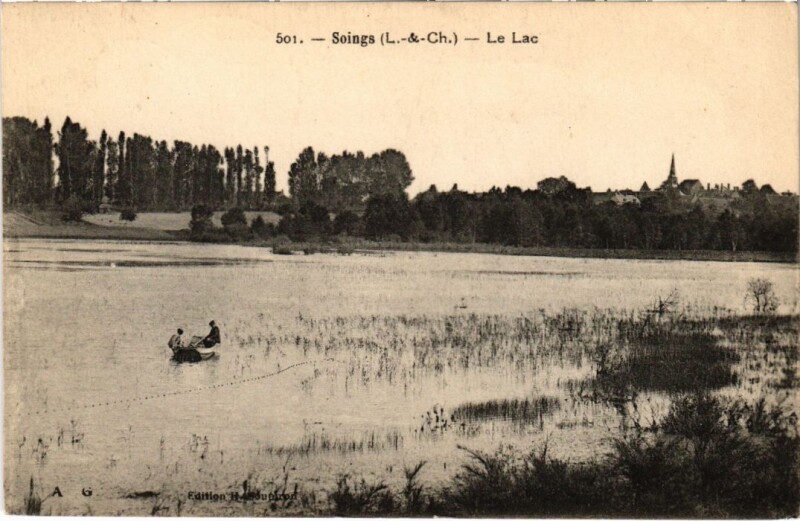 Carte postale ancienne Soings Le Lac France