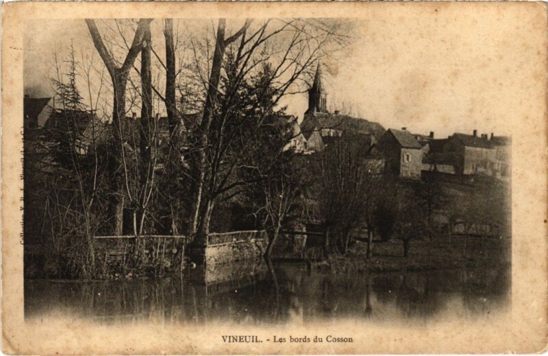 Carte postale ancienne Vineuil Les bords u Cosson France à Vineuil