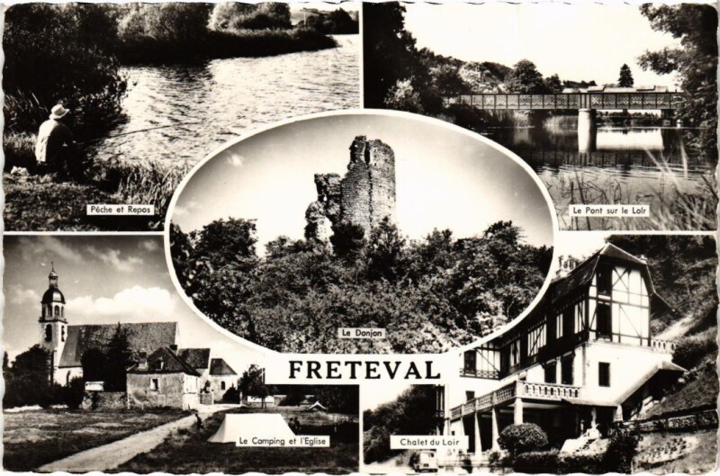 Carte postale ancienne Souvenir de Freteval France