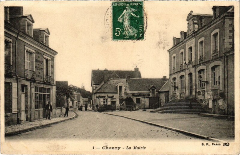 Carte postale ancienne Chouzy La Mairie France