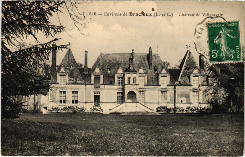 Carte postale ancienne Environs de Bracieux Chateau de Villesavain France à Bracieux