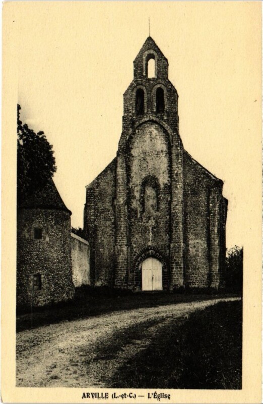 Carte postale ancienne Arville L'Eglise France
