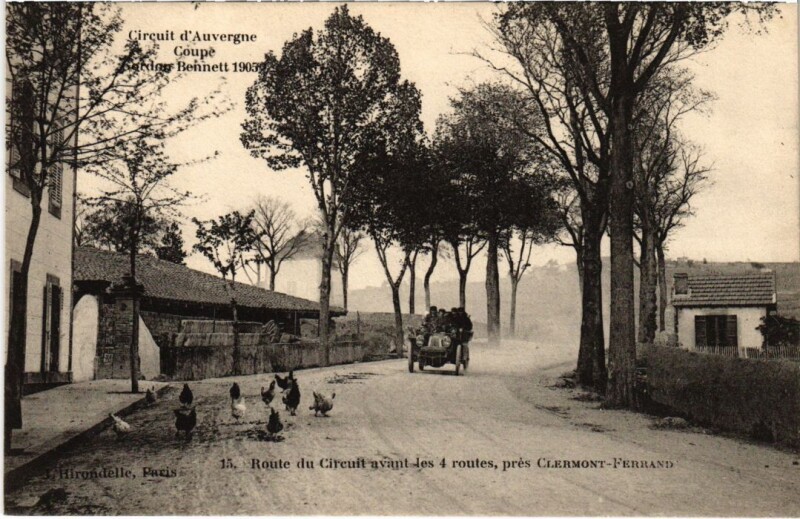 Carte postale ancienne Automobile Coupe Gordon bennett