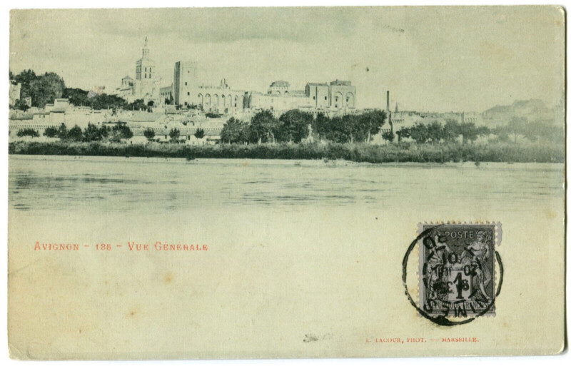 Carte postale ancienne Vaucluse Avignon Vue générale à Avignon