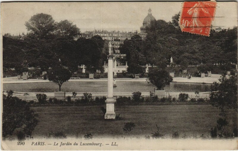 Carte postale ancienne Paris 6e Jardin du Luxembourg