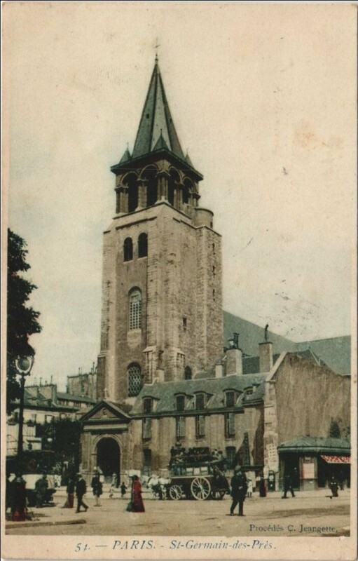 Carte postale ancienne Paris 6e Eglise Saint-germain-des-Prés
