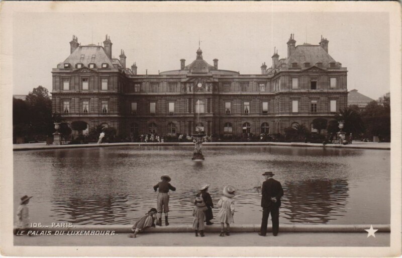 Carte postale ancienne Paris 6e Palais du Luxembourg