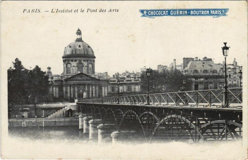 Carte postale ancienne Paris 6e Pont des Arts