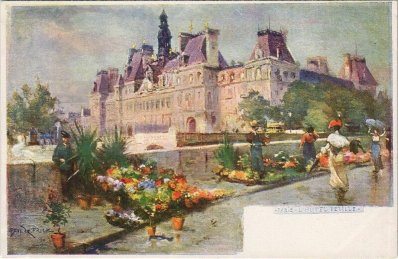 Carte postale ancienne Paris 4e Hotel de Ville