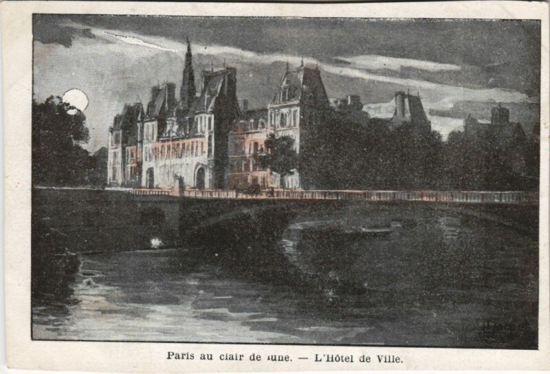 Carte postale ancienne Paris 4e Hotel de Ville