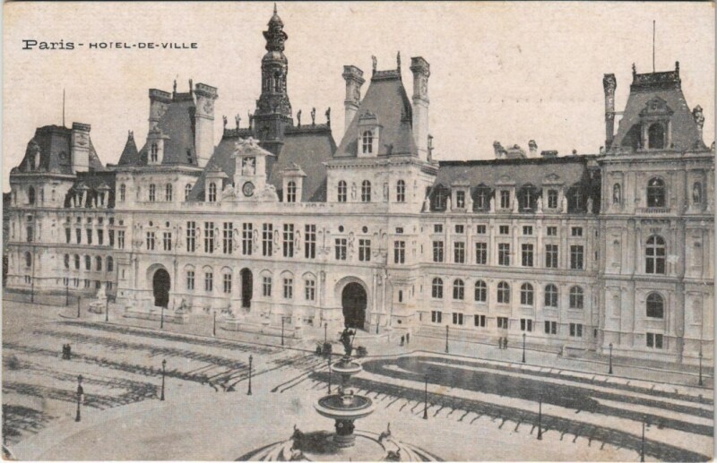 Carte postale ancienne Paris 4e Hotel de Ville