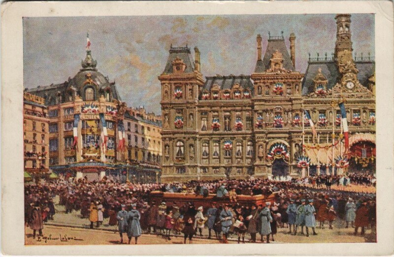 Carte postale ancienne Paris 4e Hotel de Ville
