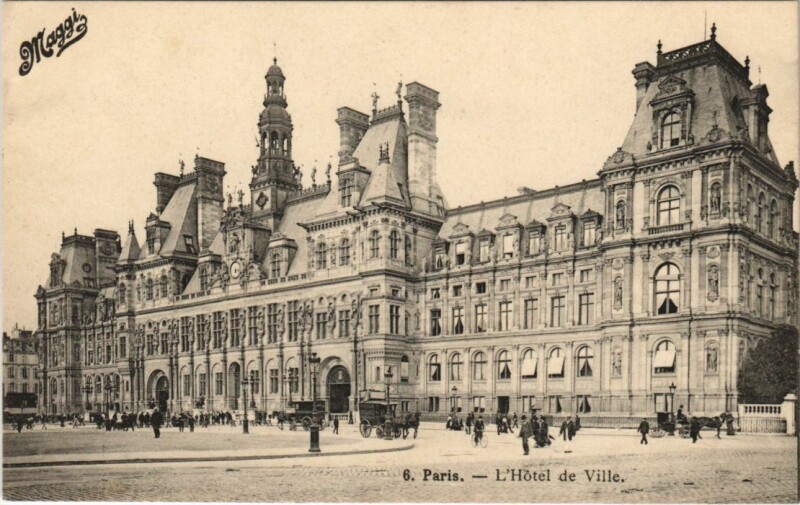 Carte postale ancienne Paris 4e Hotel de Ville