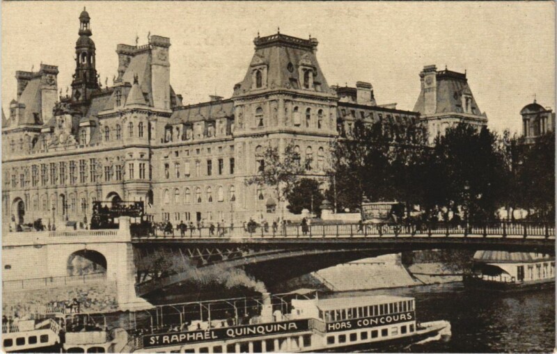 Carte postale ancienne Paris 4e Hotel de Ville
