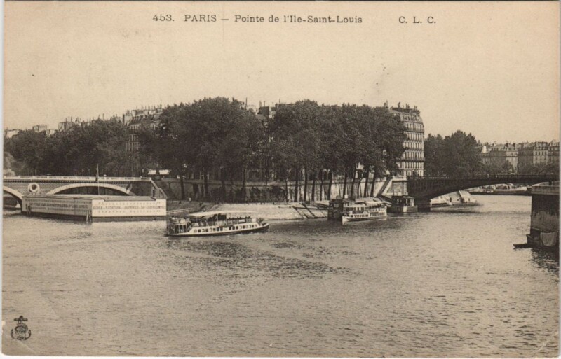 Carte postale ancienne Paris 4e Pointe de l'Ile-Saint-louis