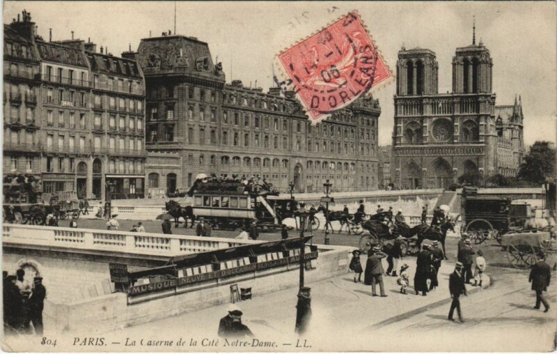 Carte postale ancienne Paris 4e Notre-Dame