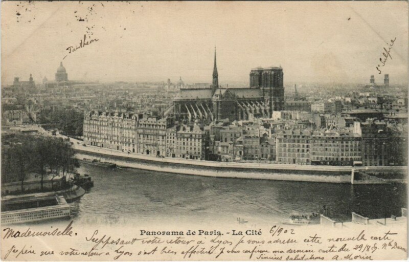 Carte postale ancienne Paris 4e Notre-Dame