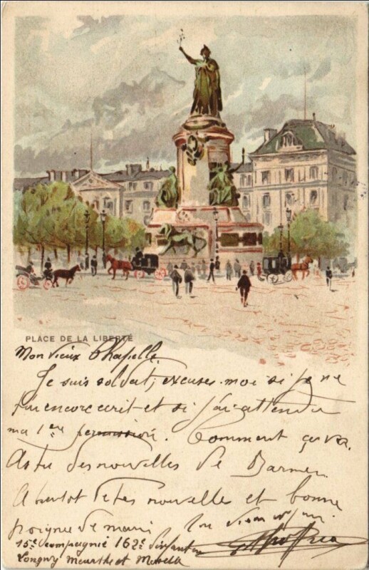 Carte postale ancienne Paris 4e Place de la Répulbique