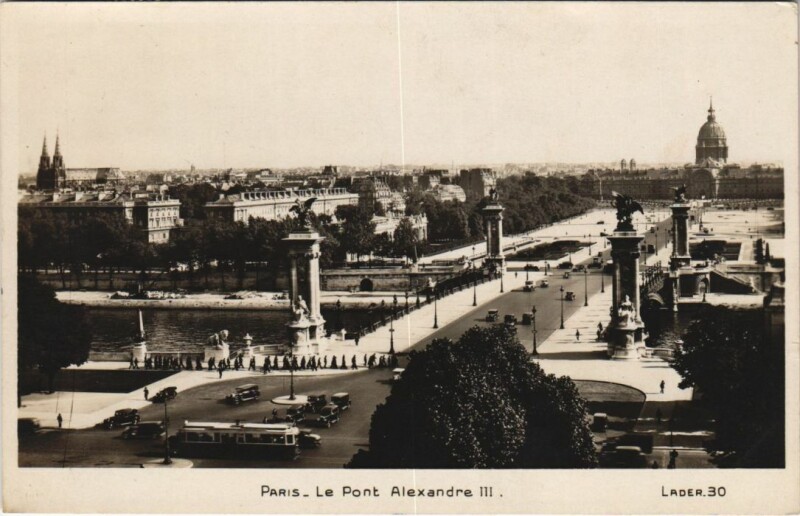 Carte postale ancienne Paris 7e Pont Alexandre Iii