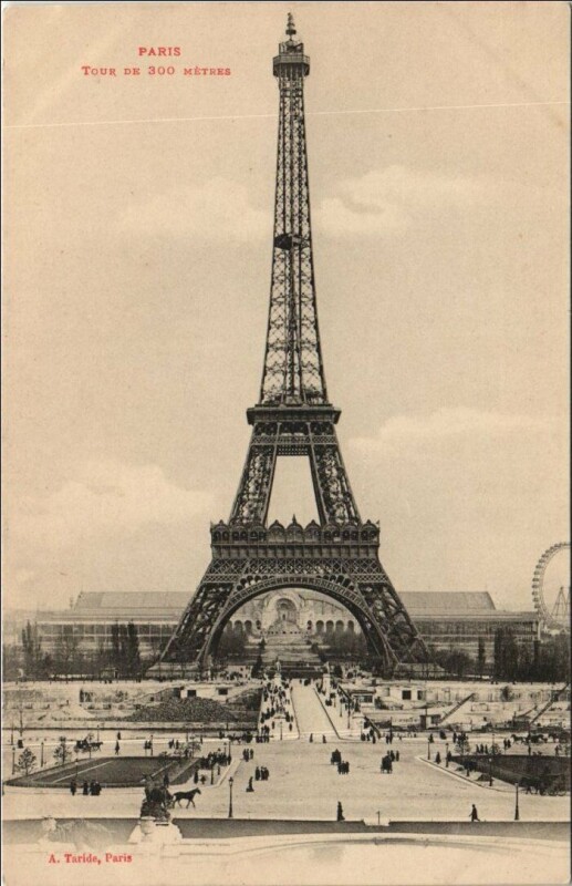 Carte postale ancienne Tour de 300 mètres à Paris 16e