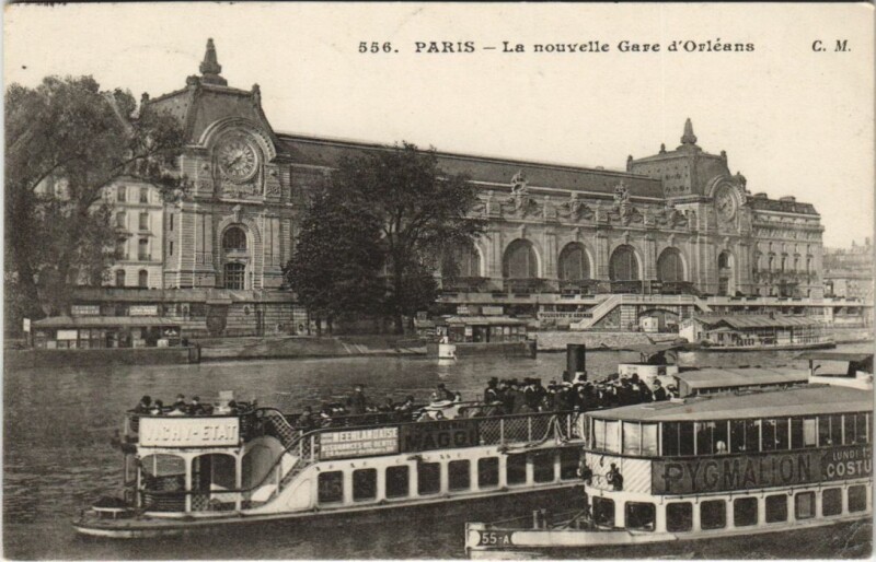 Carte postale ancienne Paris 7e Gare d'Orléans