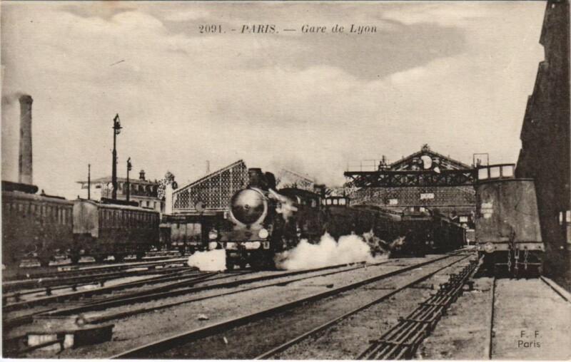 Carte postale ancienne Gare de Lyon à Paris 12e