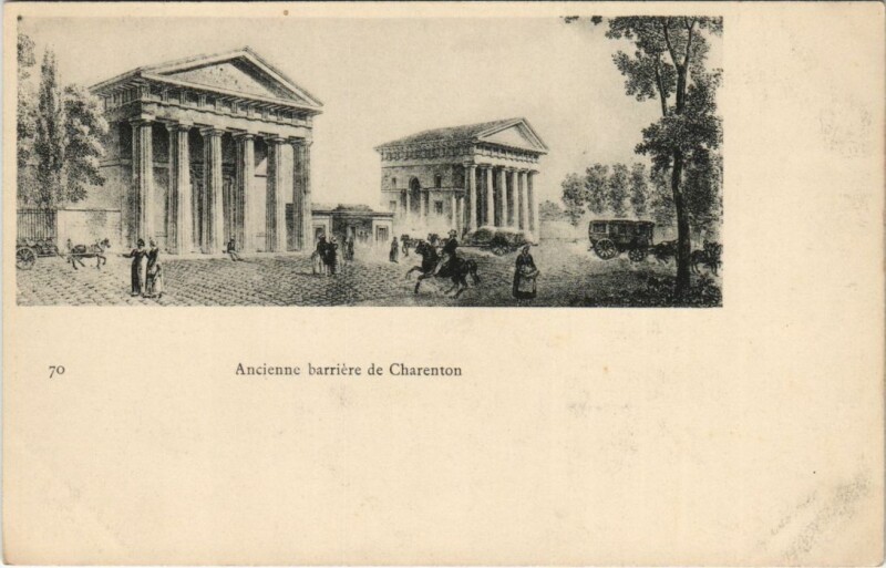 Carte postale ancienne Paris 12e Barriere de Charenton