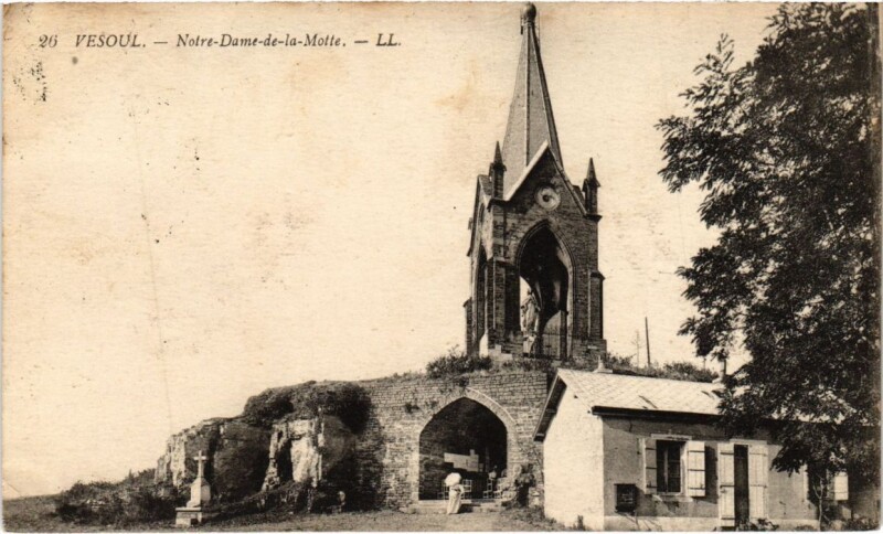 Carte postale ancienne Vesoul notre-Dame de la motte à Vesoul