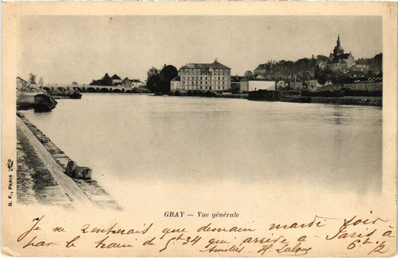 Carte postale ancienne Gray vue generale