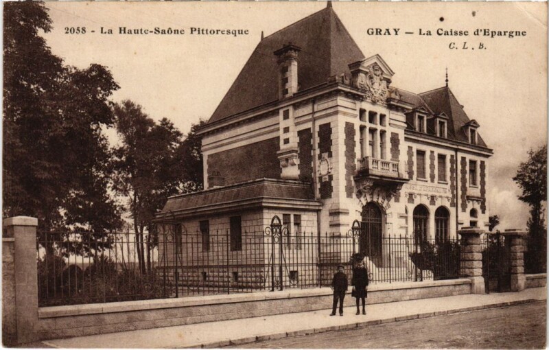 Carte postale ancienne Gray Caisse d'Epargne