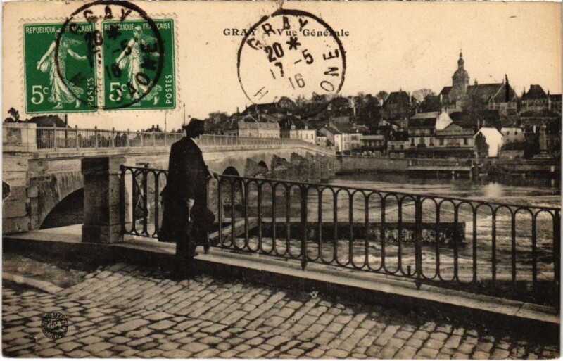 Carte postale ancienne Gray vue generale