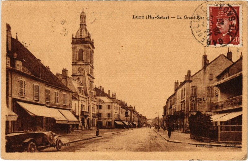 Carte postale ancienne Lure La Grande Rue