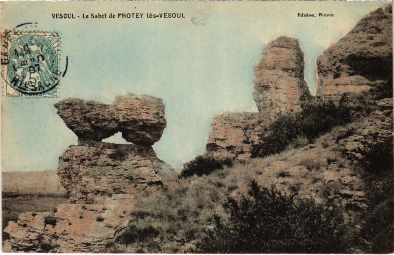 Carte postale ancienne Vesoul Le Sabot de Frotey à Vesoul