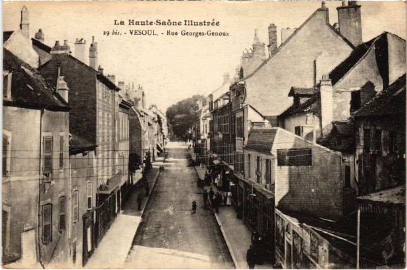 Carte postale ancienne Vesoul Rue Georges-genoux à Vesoul
