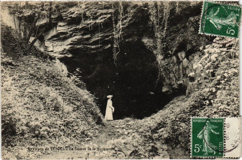 Carte postale ancienne Vesoul La Source de la Solborde à Vesoul