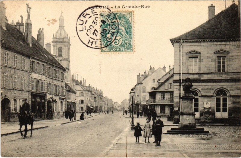Carte postale ancienne Lure Grande Rue