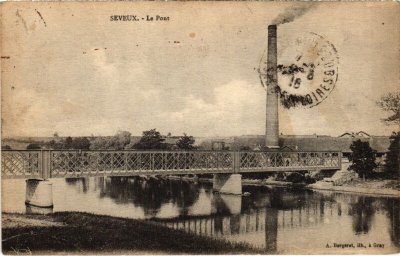 Carte postale ancienne Seveux Le Pont