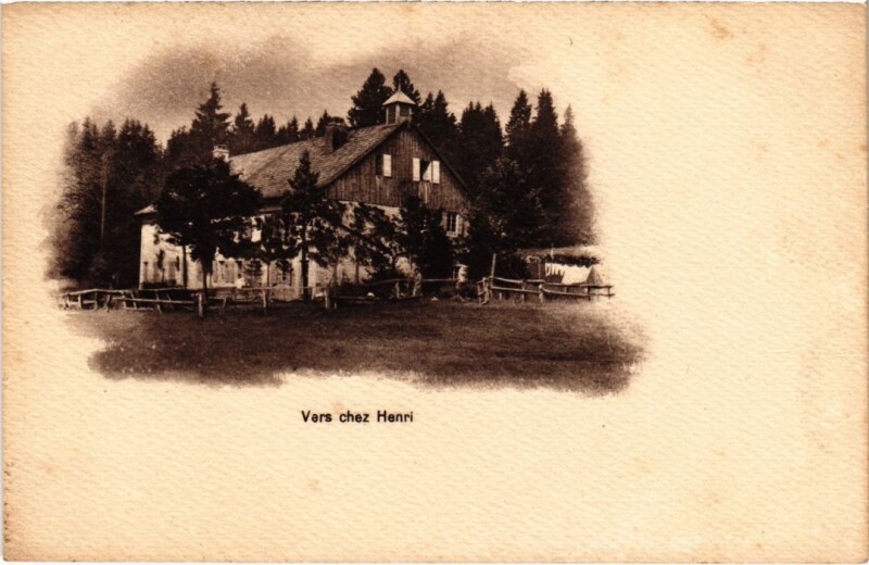 Carte postale ancienne Vers chez Henri