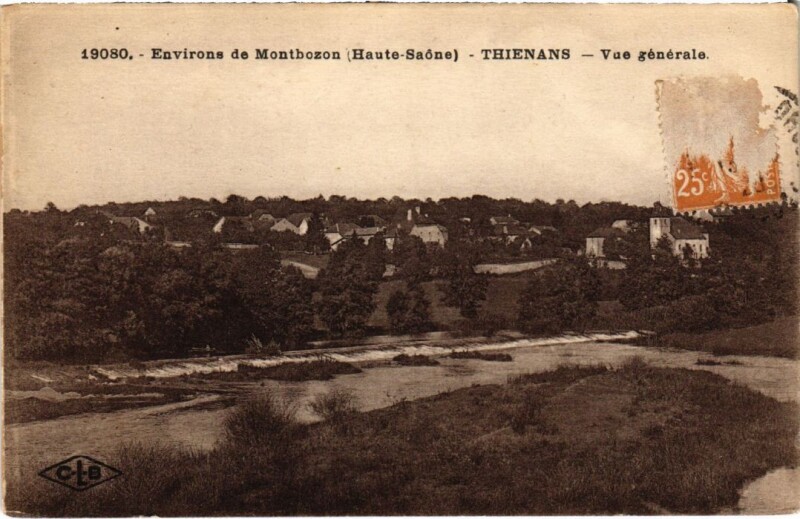 Carte postale ancienne Thienans vue generale
