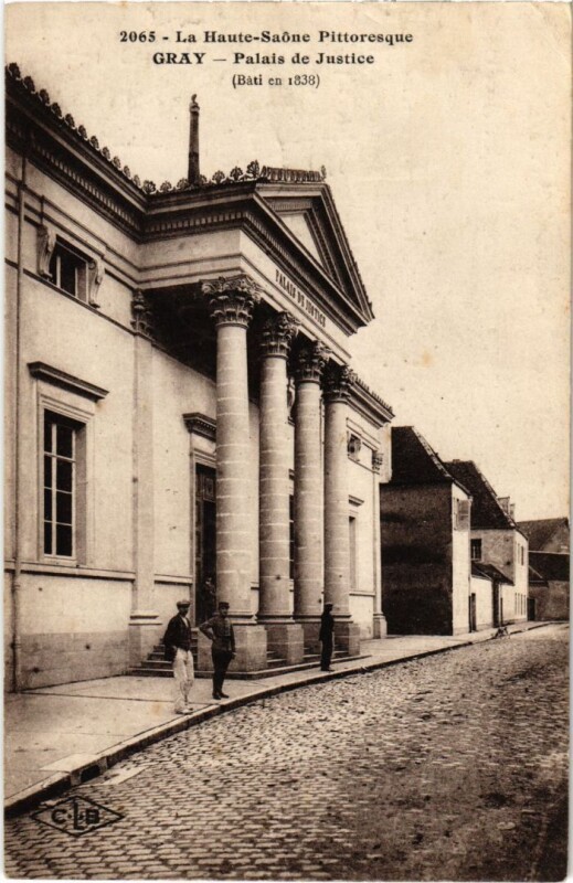 Carte postale ancienne Gray Palais de Justice