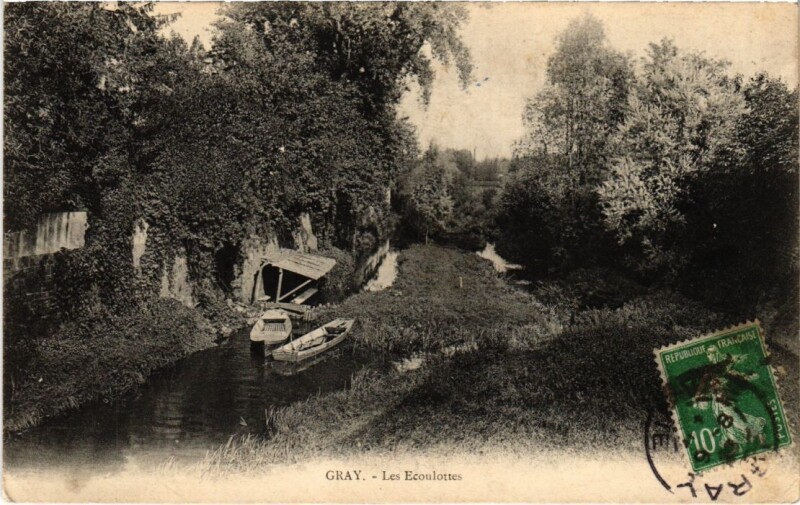 Carte postale ancienne Gray Les Ecoulottes