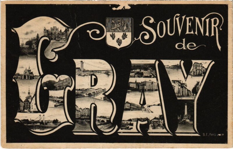 Carte postale ancienne Souvenir de Gray