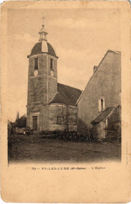 Carte postale ancienne Vy-les-Lure l'Eglise