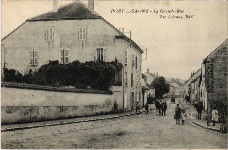 Carte postale ancienne Port-sur-Saone La Grande Rue