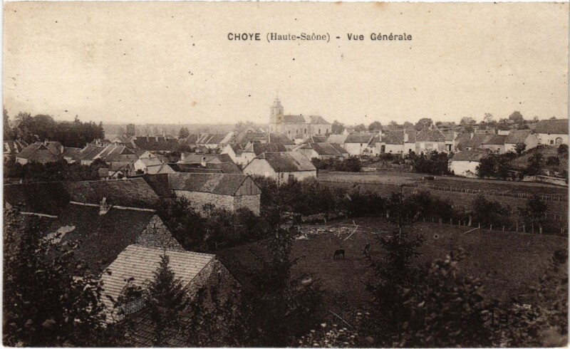 Carte postale ancienne Choye vue generale à Choye