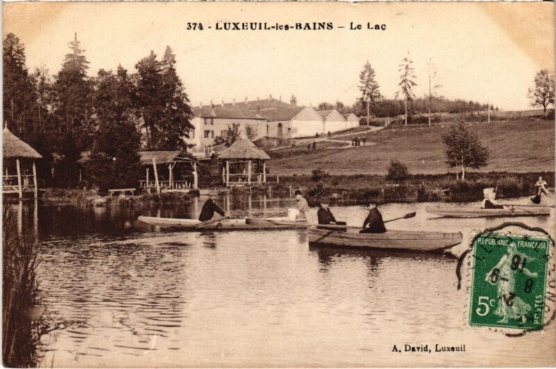 Carte postale ancienne Luxeuil-les-Bains Le Lac à Luxeuil-les-Bains