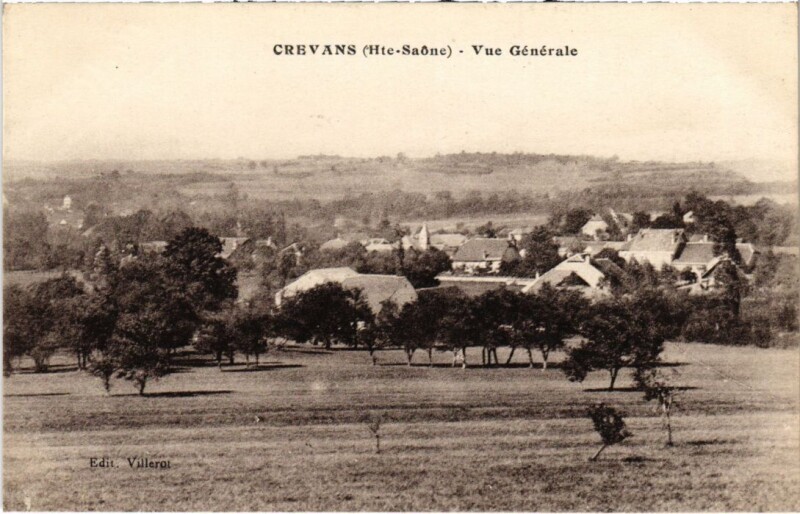 Carte postale ancienne Crevans vue generale