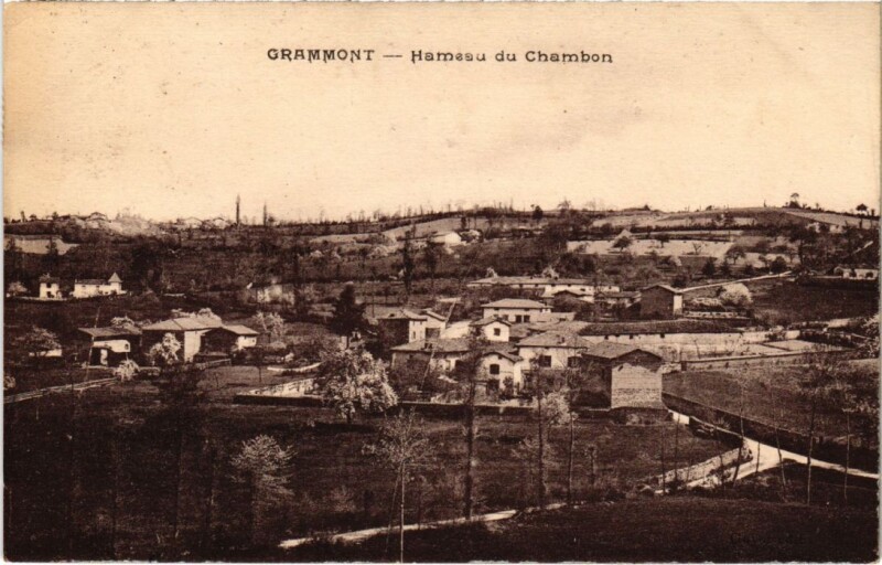 Carte postale ancienne Grammont Hameau du Chambon à Grammont