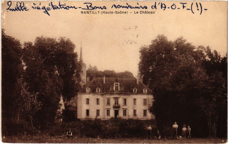 Carte postale ancienne Nantilly Le Chateau à Nantilly